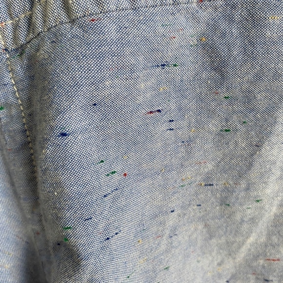 Aeropostale Men's Blue Rainbow Specked Long Sleeve Button Down Shirt Size Large‎ - Picture 7 of 13